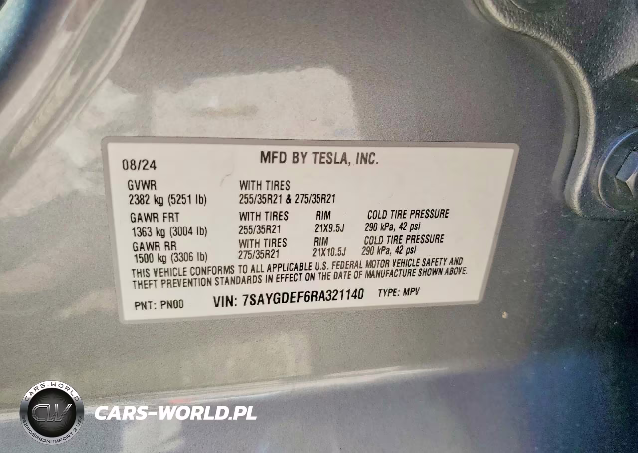 2024 Tesla Model Y VIN:7SAYGDEF6RA321140 - 13