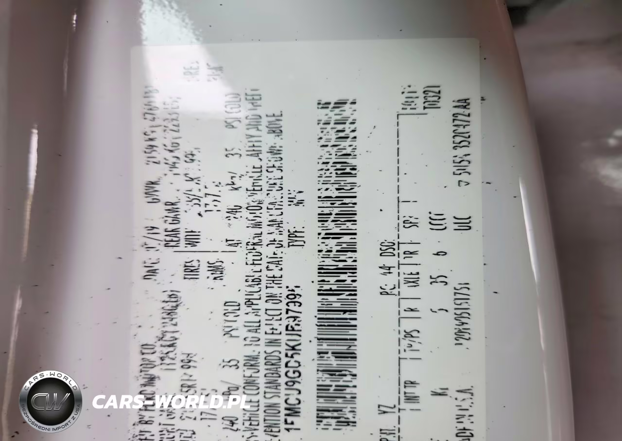 2019 Ford Escape Se VIN:1FMCU9GD5KUB97995 - 13