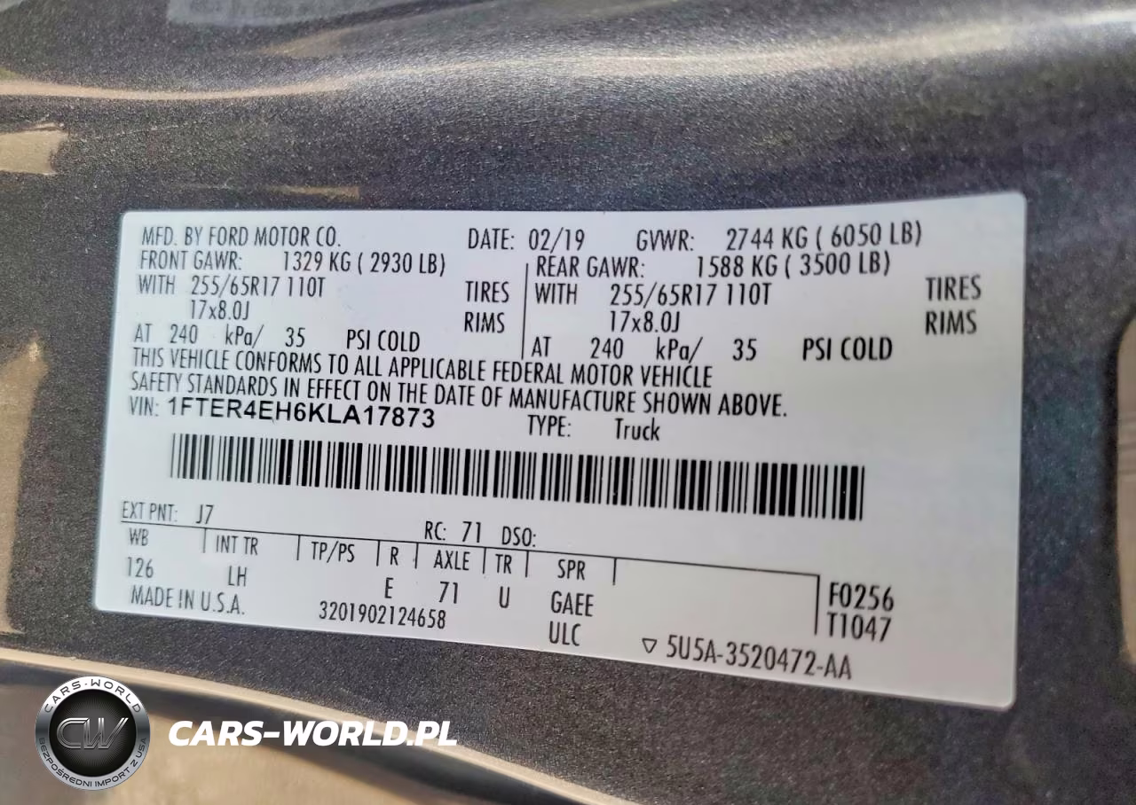 2019 Ford Ranger Xl VIN:1FTER4EH6KLA17873 - 12