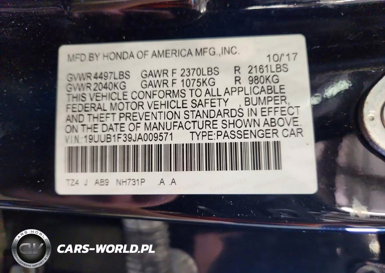 2018 Acura Tlx VIN:19UUB1F39JA009571 - 12