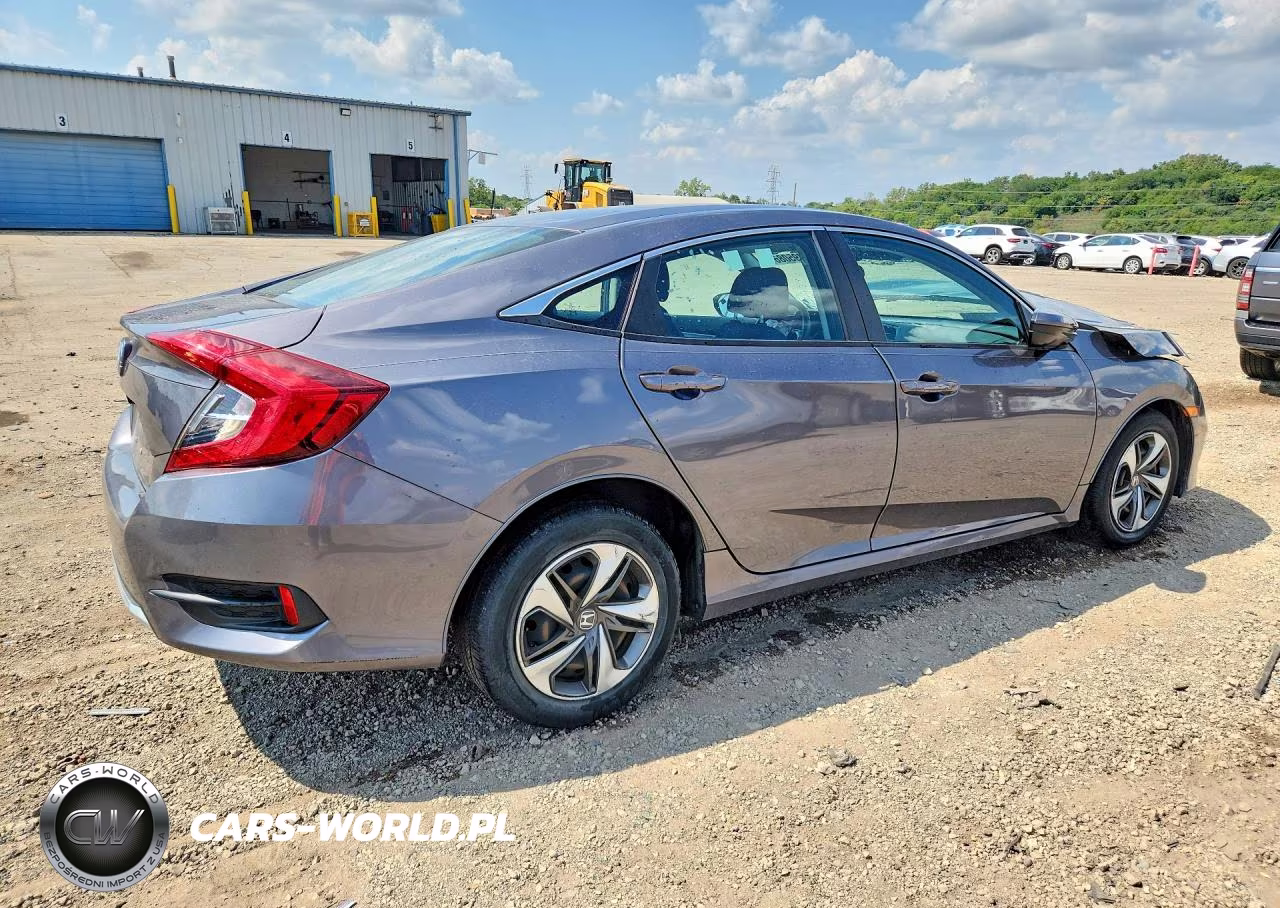 2019 Honda Civic Lx VIN:19XFC2F67KE024590 - 3