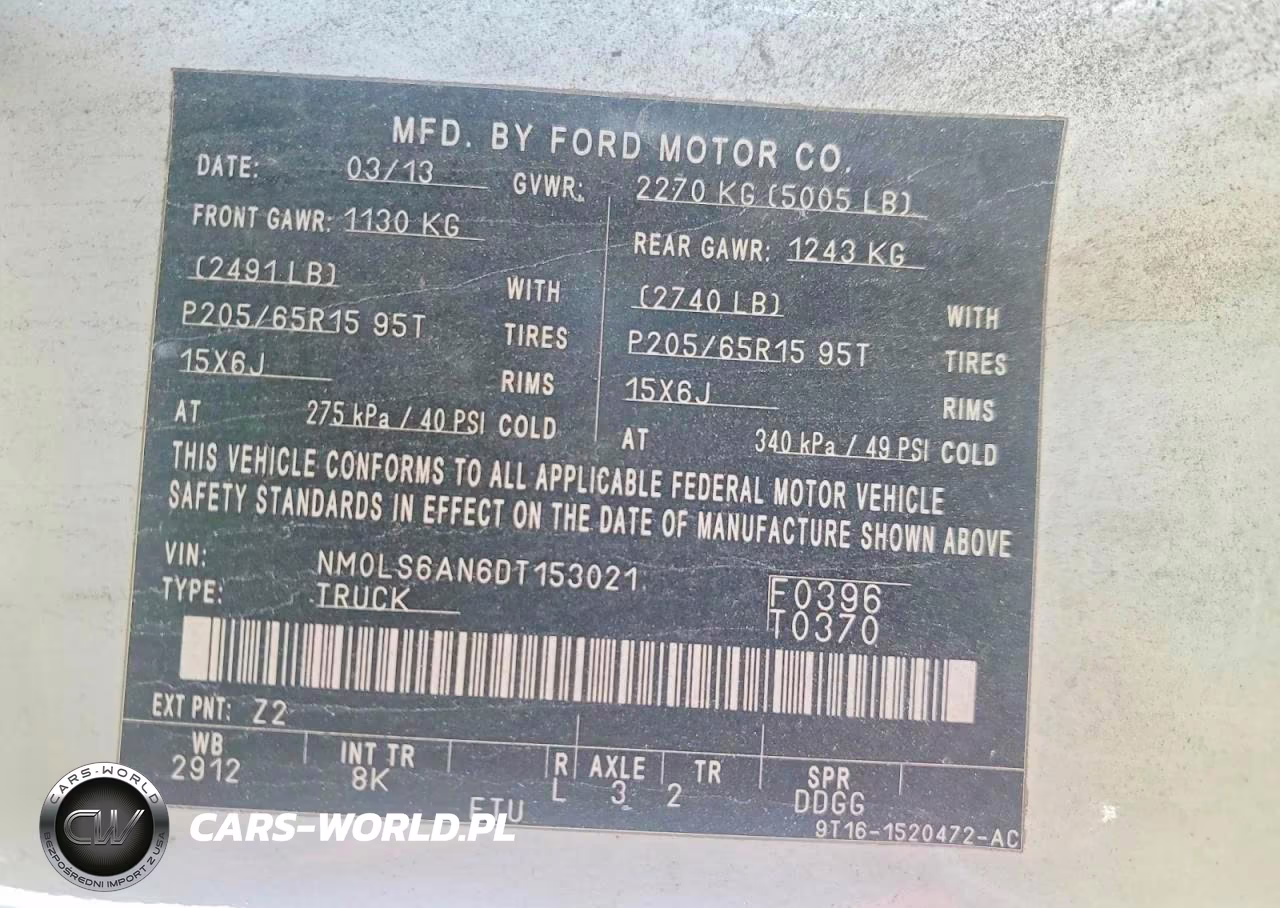 2013 Ford Transit Connect Titanium VIN:NM0LS6AN6DT153021 - 12