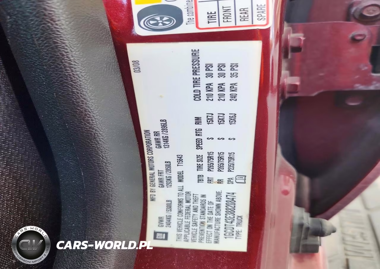 2008 Chevrolet Colorado Lt VIN:1GCDT43E388208474 - 12