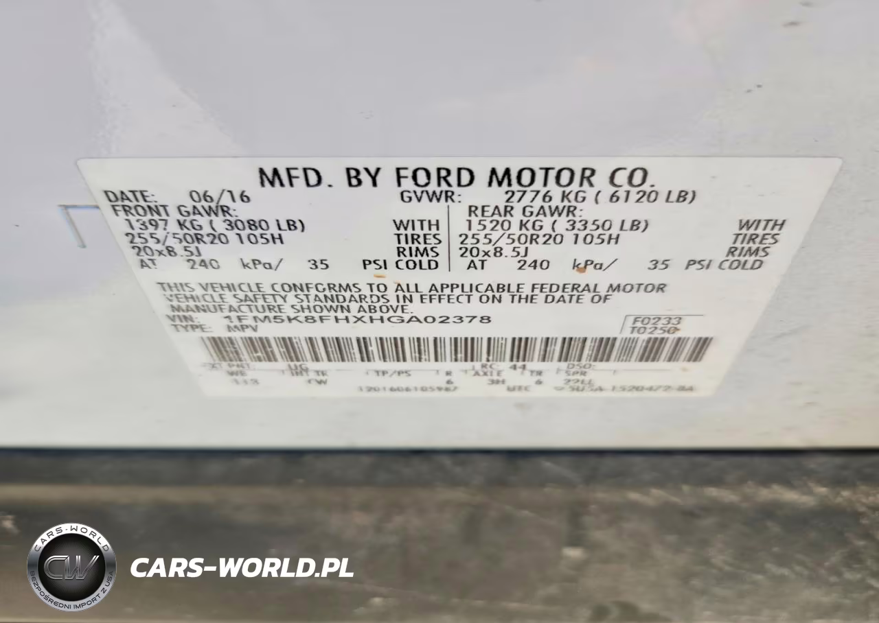 2017 Ford Explorer Limited VIN:1FM5K8FHXHGA02378 - 13