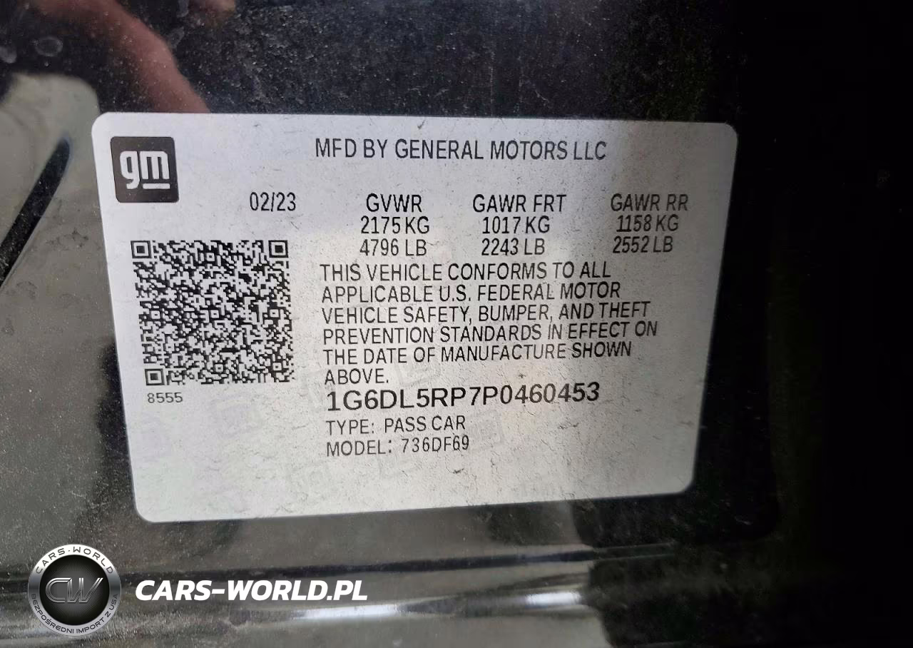 2023 Cadillac Ct4-V Blackwing VIN:1G6DL5RP7P0460453 - 12