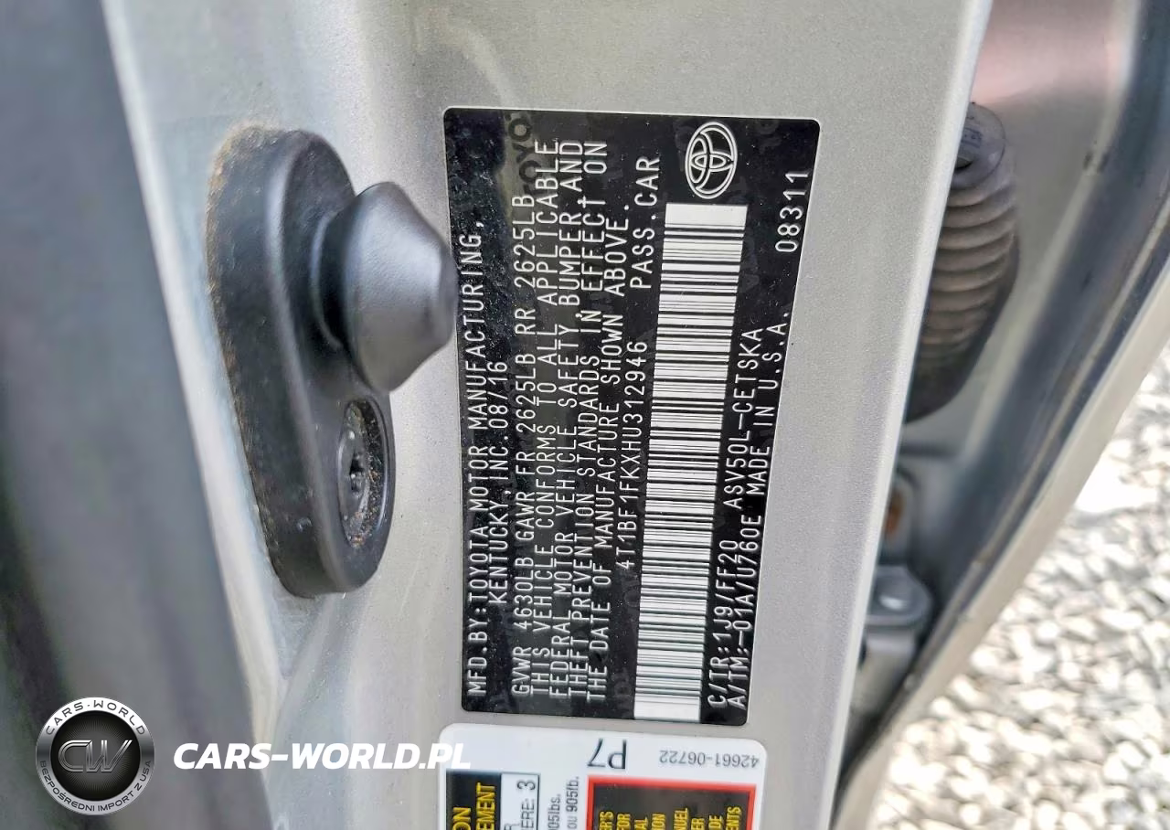 2017 Toyota Camry Se VIN:4T1BF1FKXHU312946 - 12