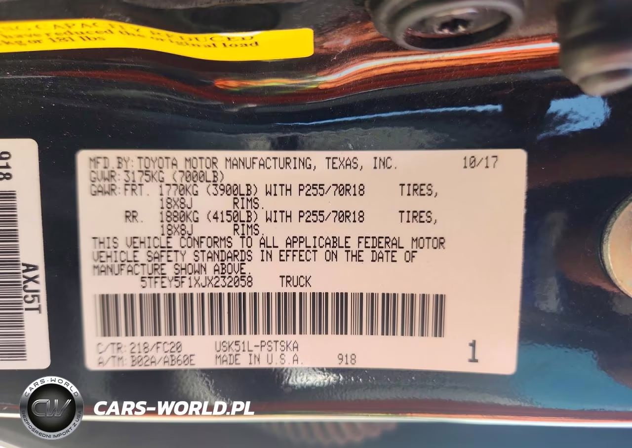 2018 Toyota Tundra Crewmax Sr5 VIN:5TFEY5F1XJX232058 - 12