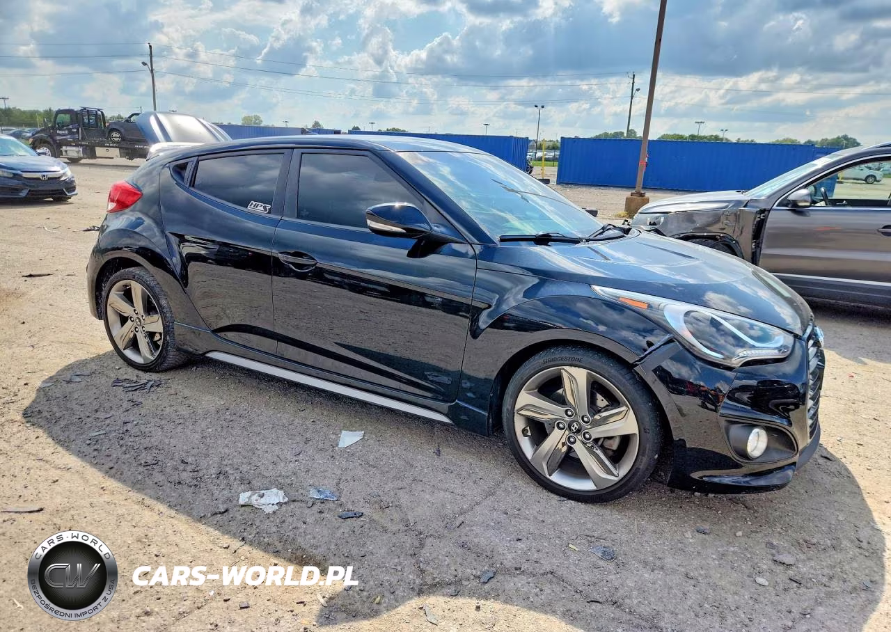 2013 Hyundai Veloster Turbo VIN:KMHTC6AE7DU129056 - 4