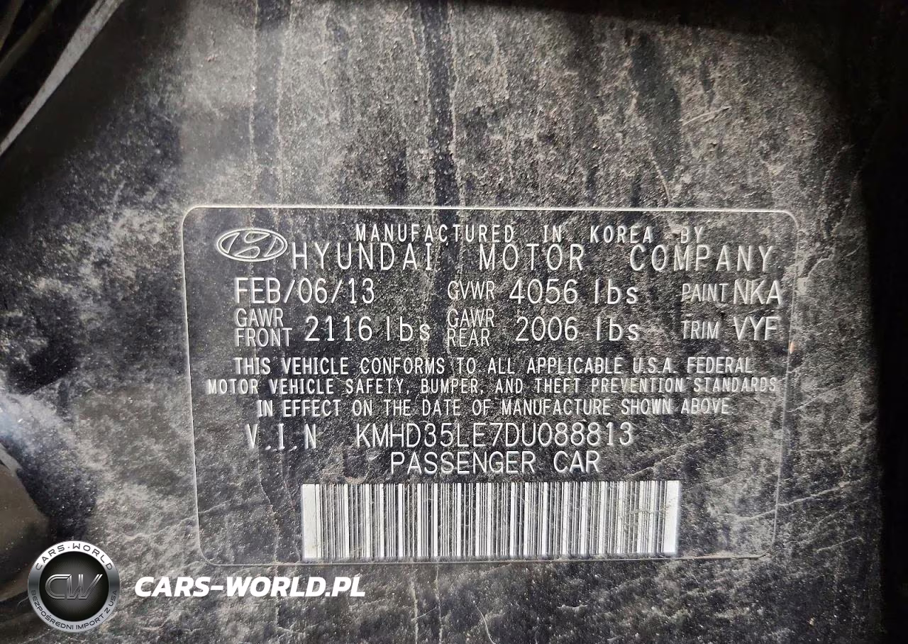 2013 Hyundai Elantra Gt Base VIN:KMHD35LE7DU088813 - 12