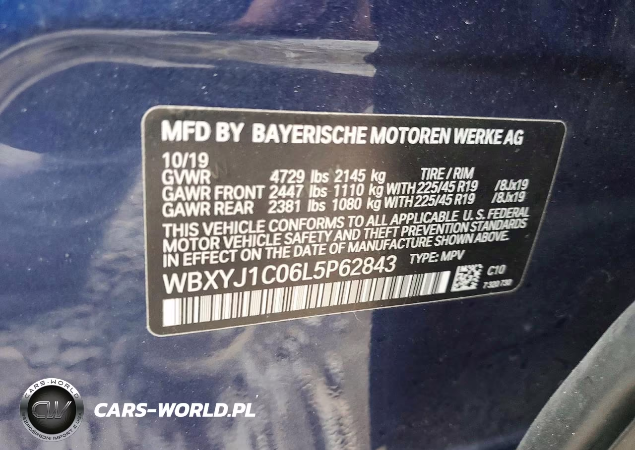 2020 BMW X2 xDrive28I VIN:WBXYJ1C06L5P62843 - 13