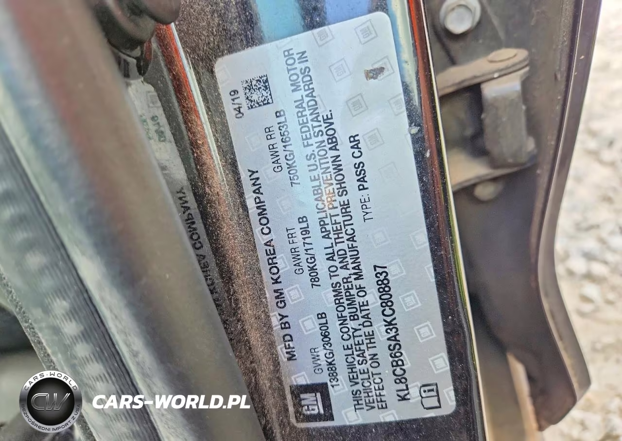 2019 Chevrolet Spark Ls VIN:KL8CB6SA3KC808837 - 12