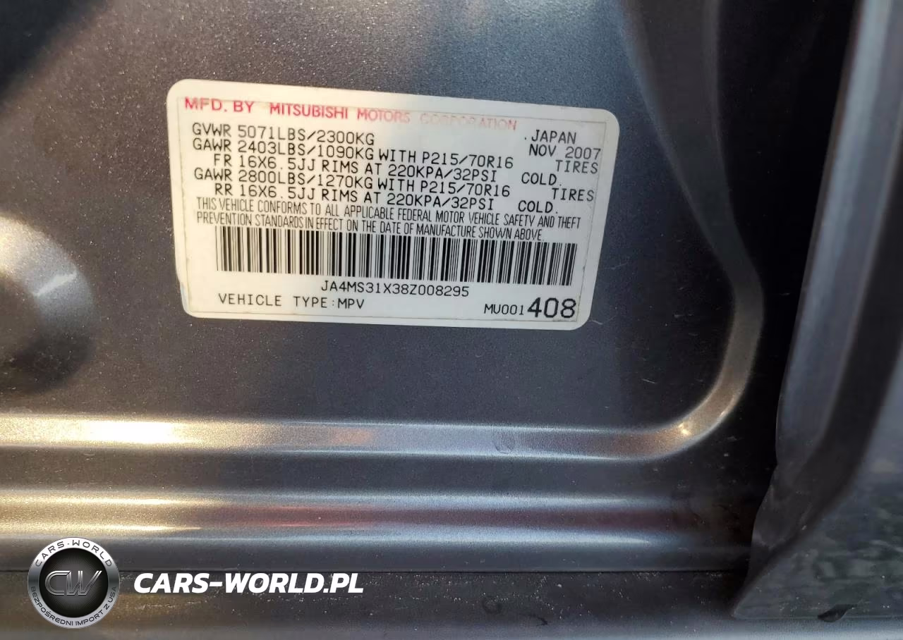 2008 Mitsubishi Outlander Ls VIN:JA4MS31X38Z008295 - 12