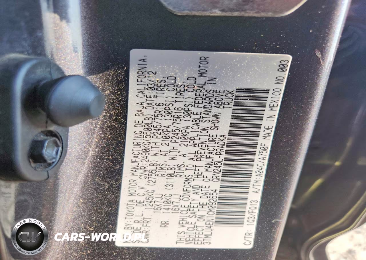 2012 Toyota Tacoma V6 VIN:3TMLU4EN1CM092654 - 13