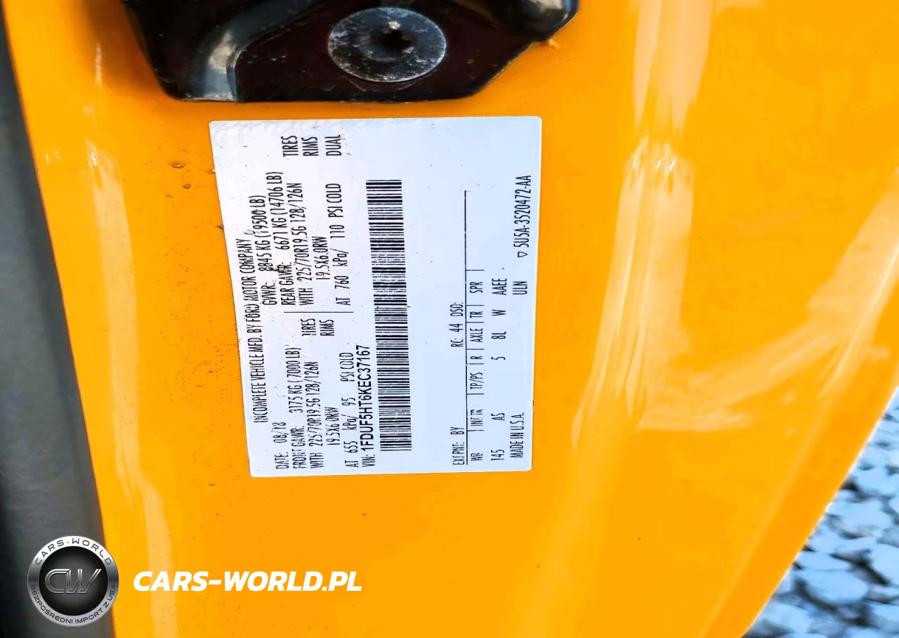 2019 Ford F550 Super Duty VIN:1FDUF5HT6KEC37167 - 13