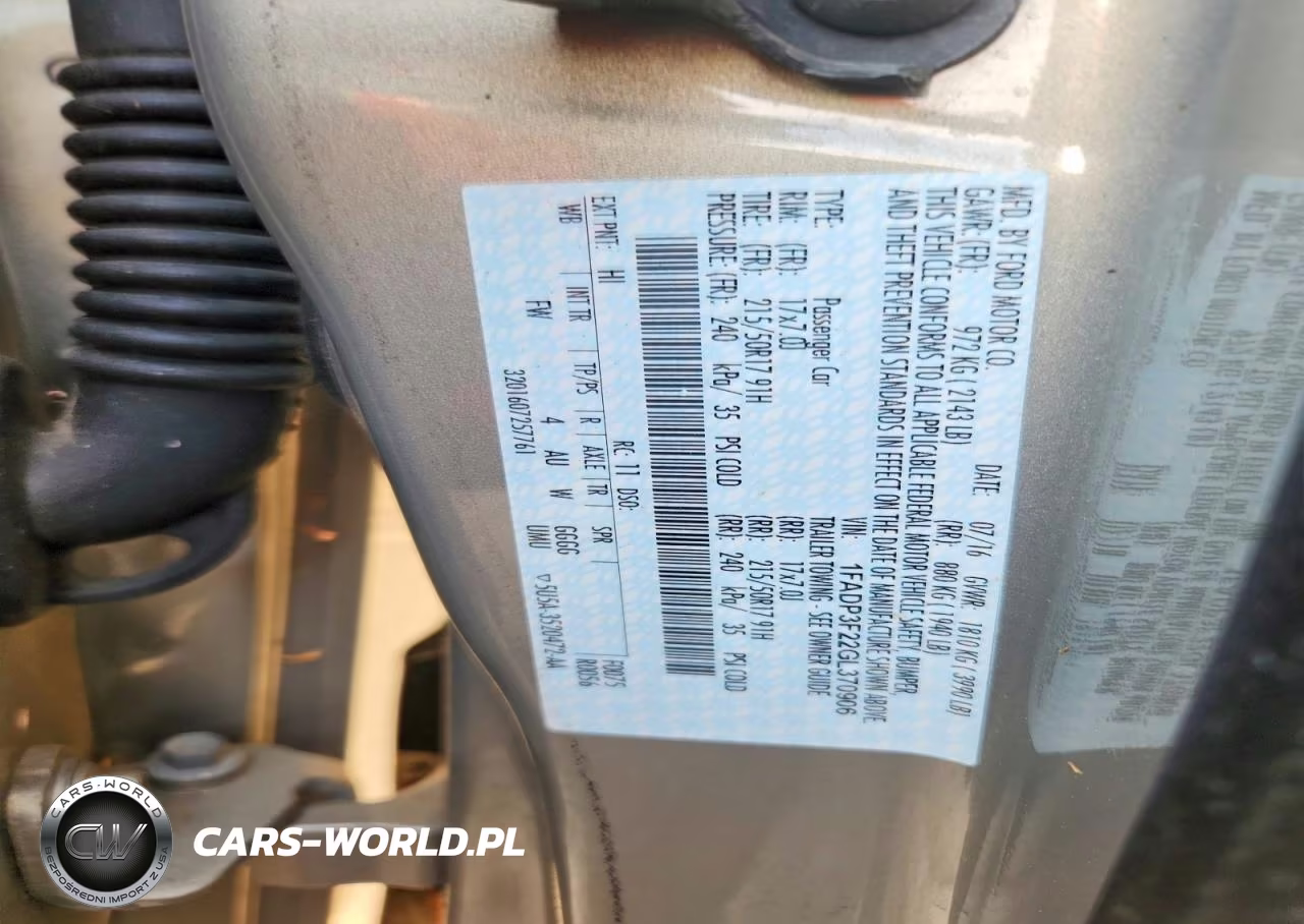 2016 Ford Focus Se VIN:1FADP3F22GL370906 - 12