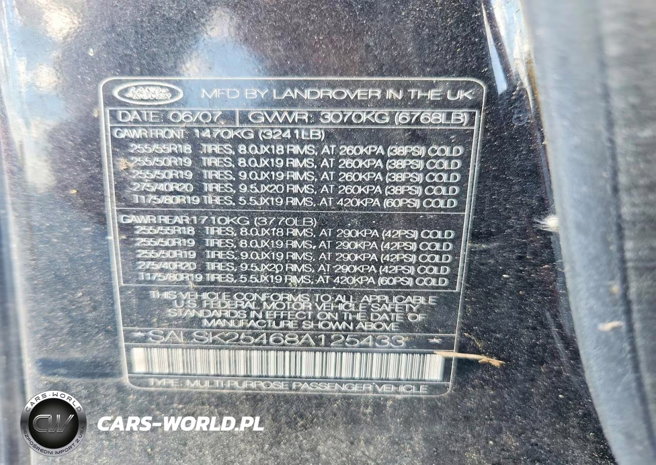 2009 Land Rover Range Rover Sport VIN:SALSK25468A125433 - 13
