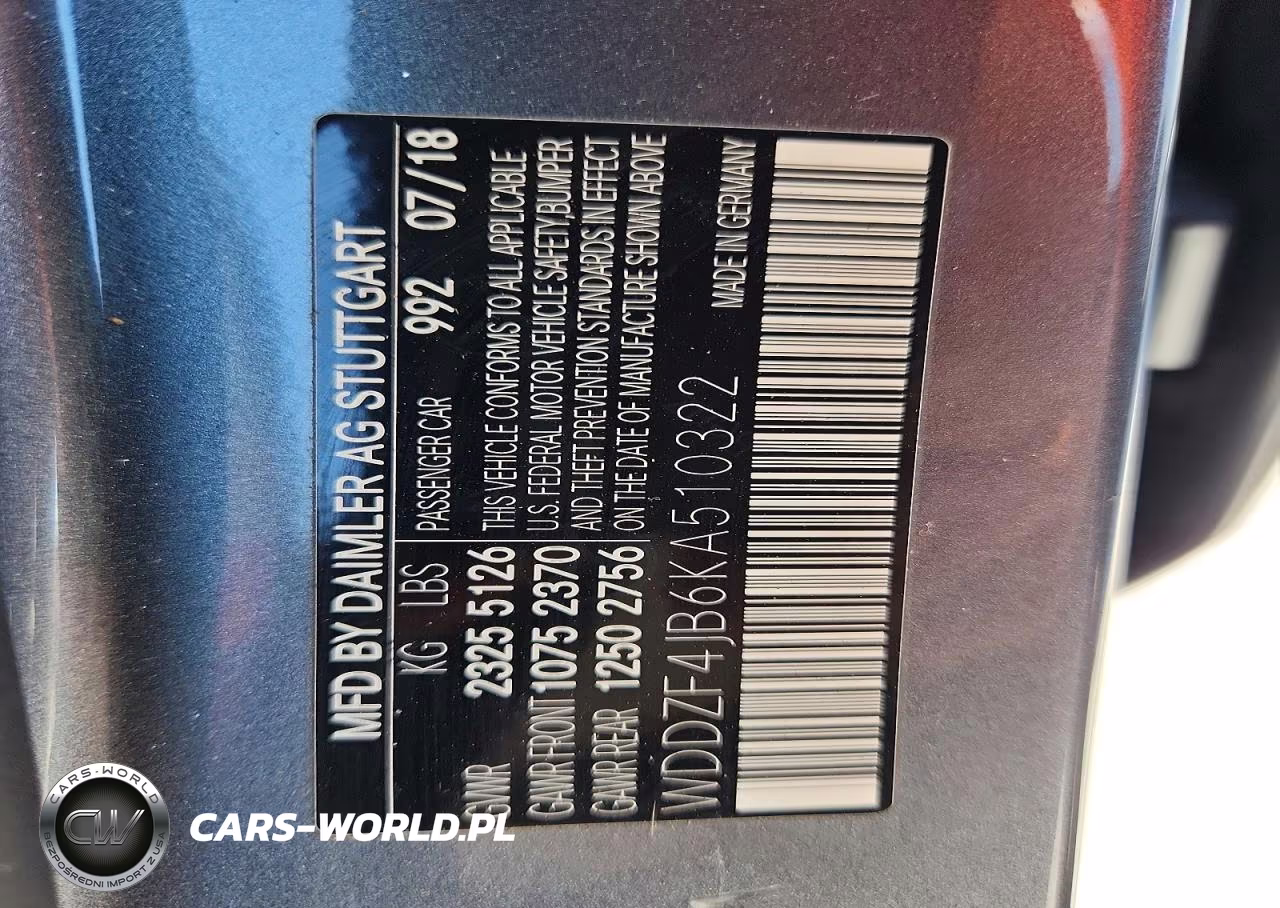 2019 Mercedes-Benz E 300 VIN:WDDZF4JB6KA510322 - 13