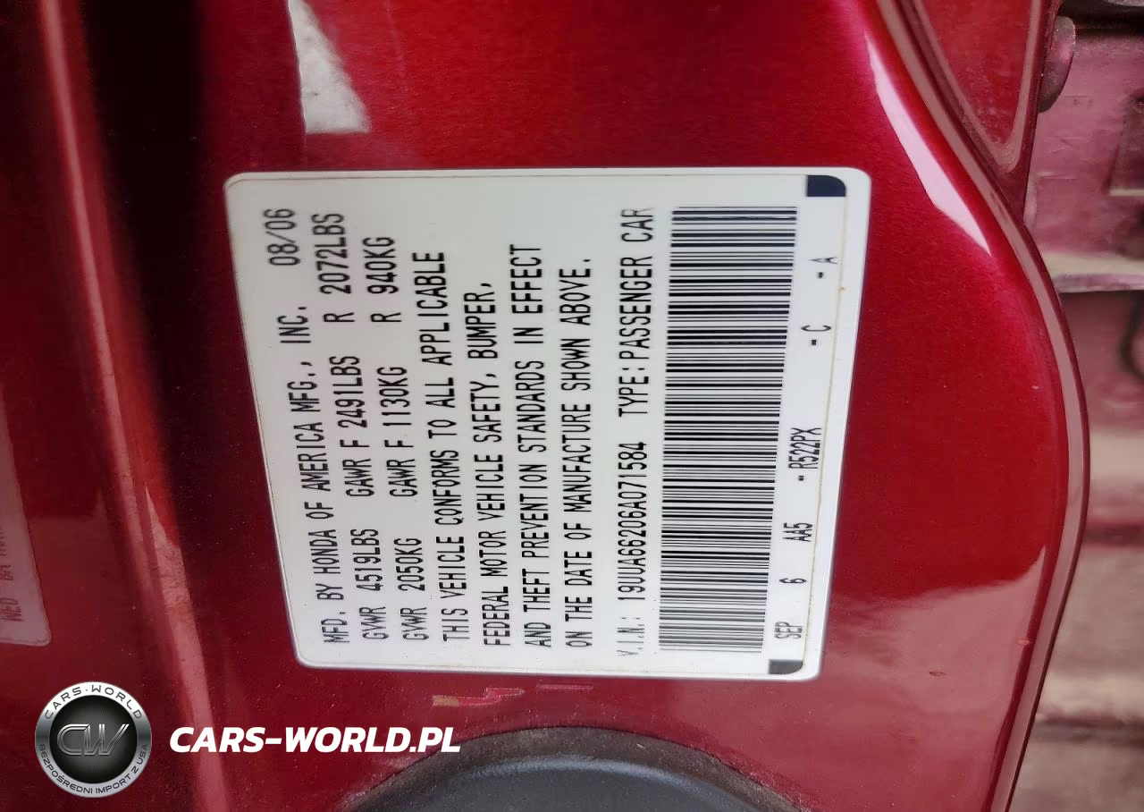 2006 Acura 3.2Tl VIN:19UUA66206A071584 - 13