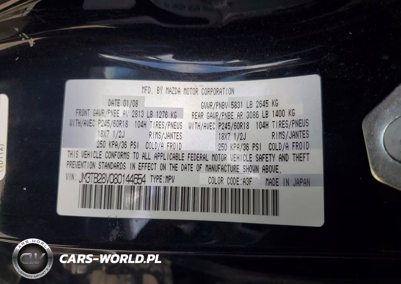 2008 Mazda Cx-9 VIN:JM3TB28V080144654 - 14
