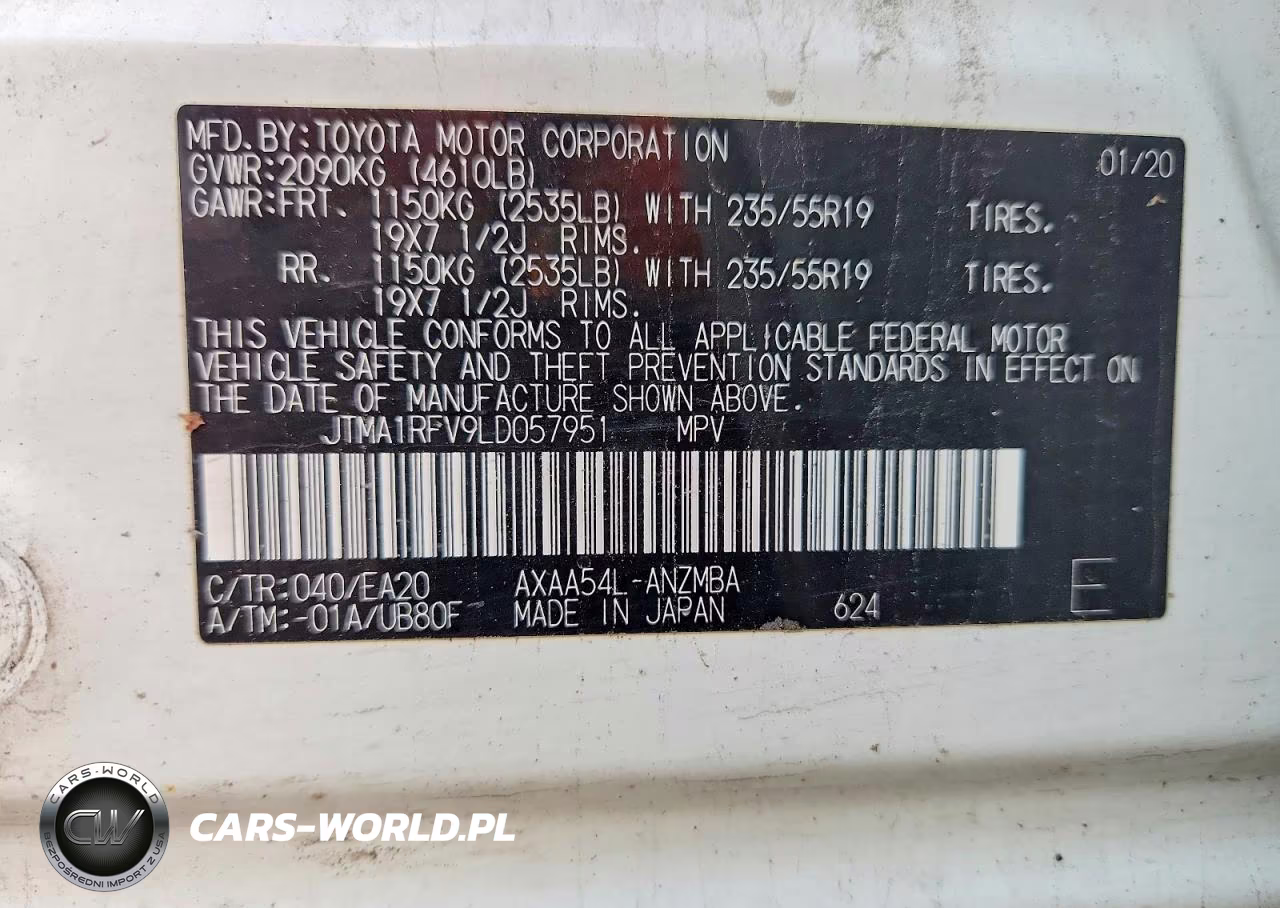 2020 Toyota Rav4 Xle Premium VIN:JTMA1RFV9LD057951 - 12