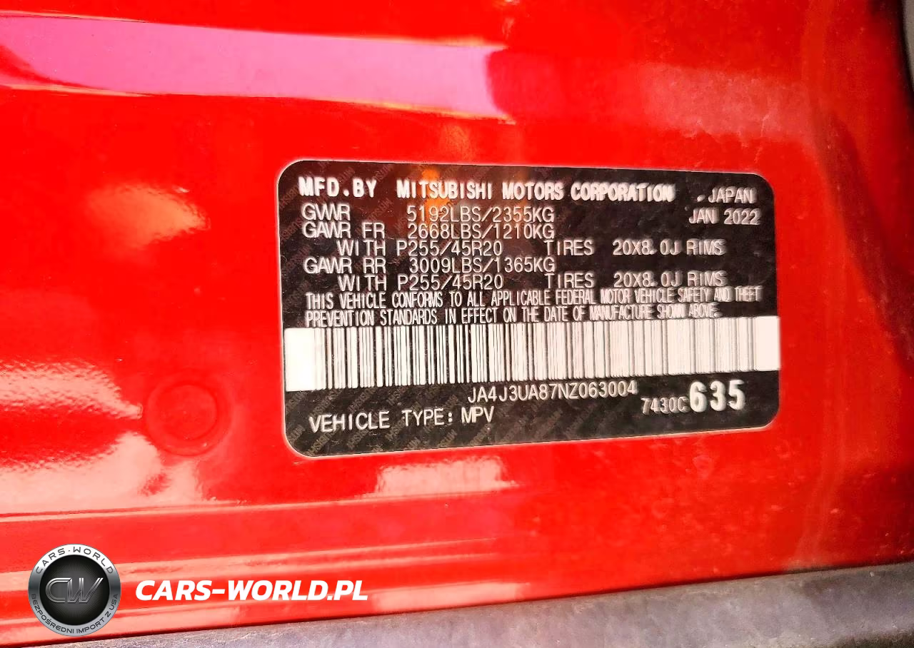 2022 Mitsubishi Outlander Se VIN:JA4J3UA87NZ063004 - 14