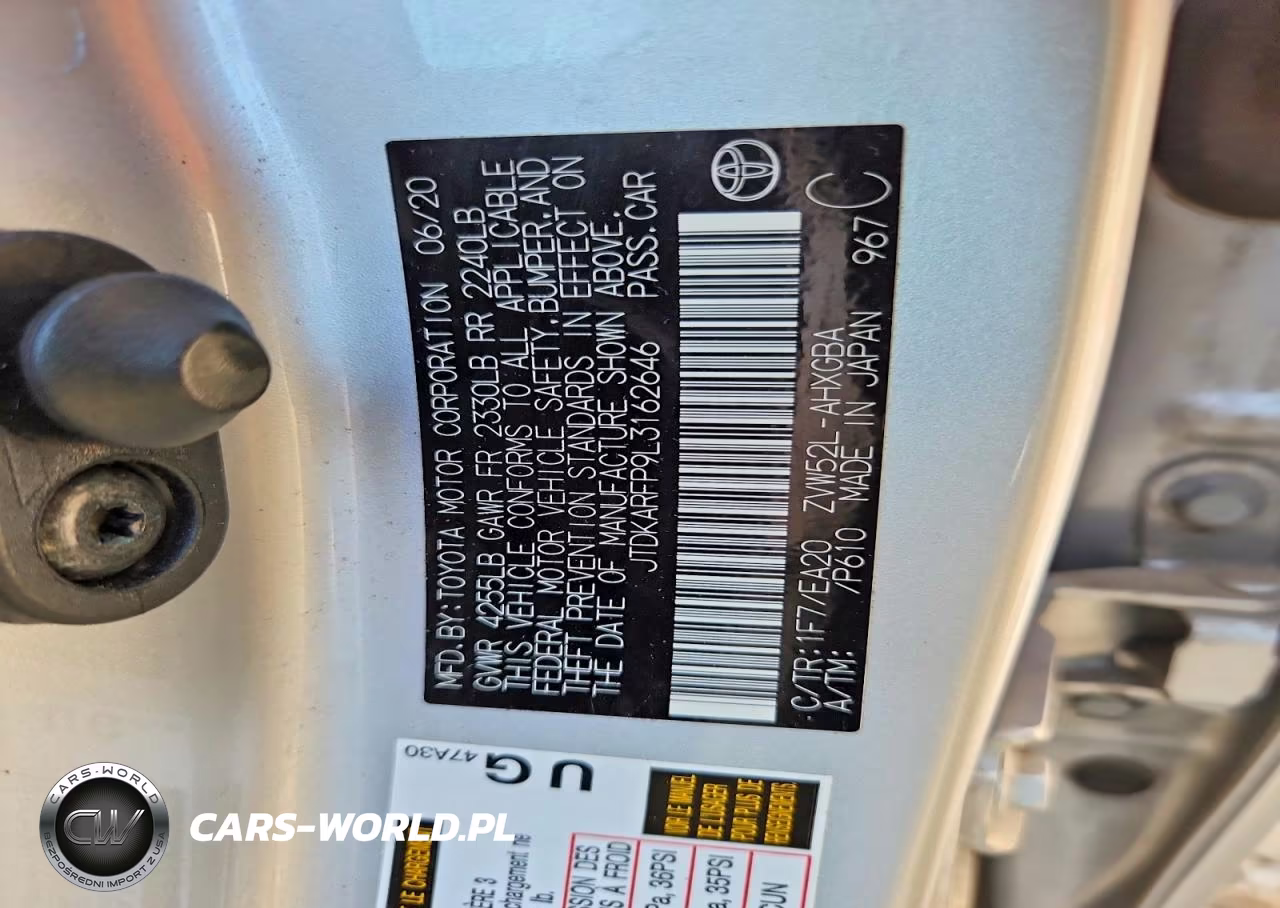 2020 Toyota Prius Prime Xle VIN:JTDKARFP9L3162646 - 12