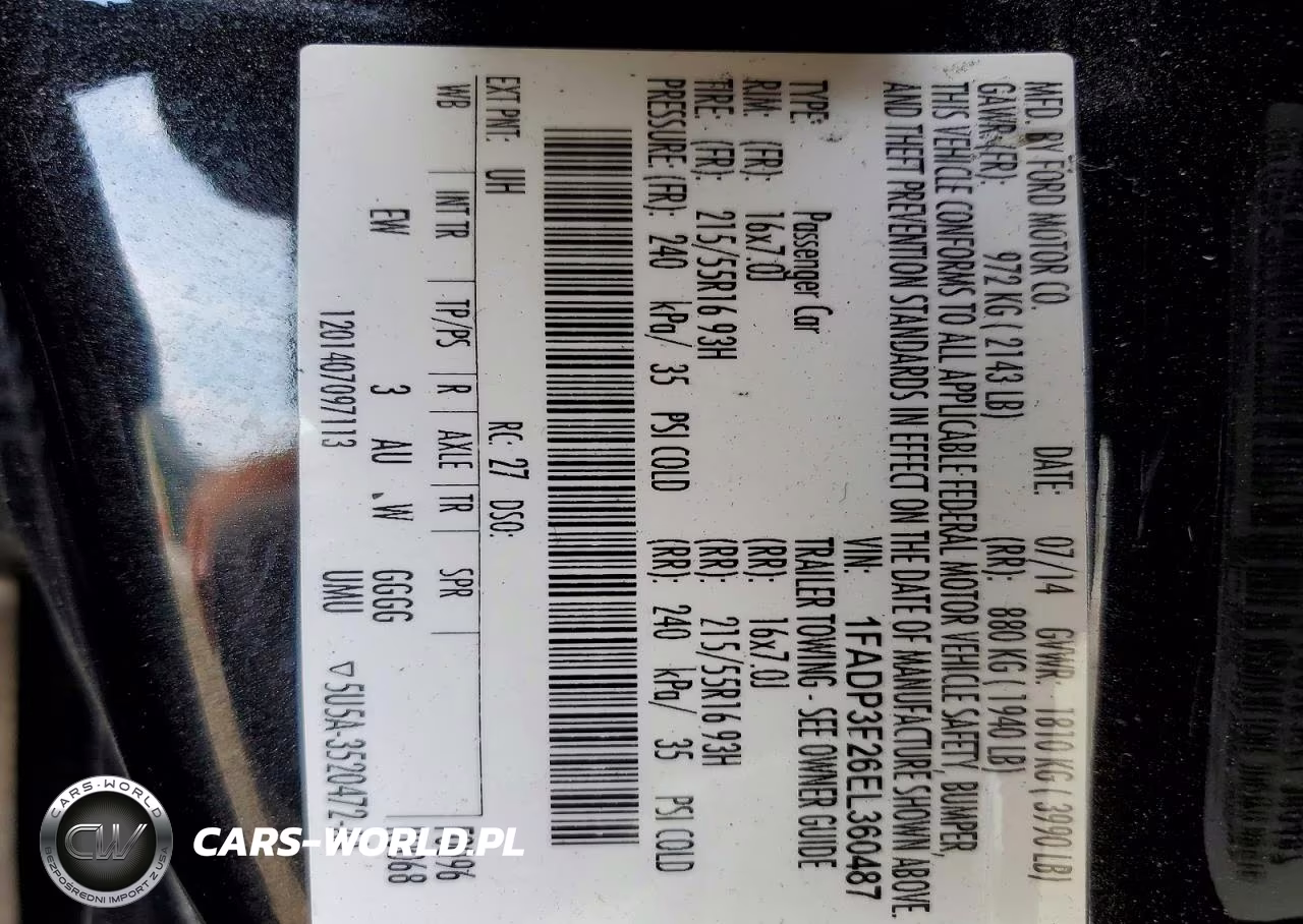 2014 Ford Focus Se VIN:1FADP3F26EL360487 - 12