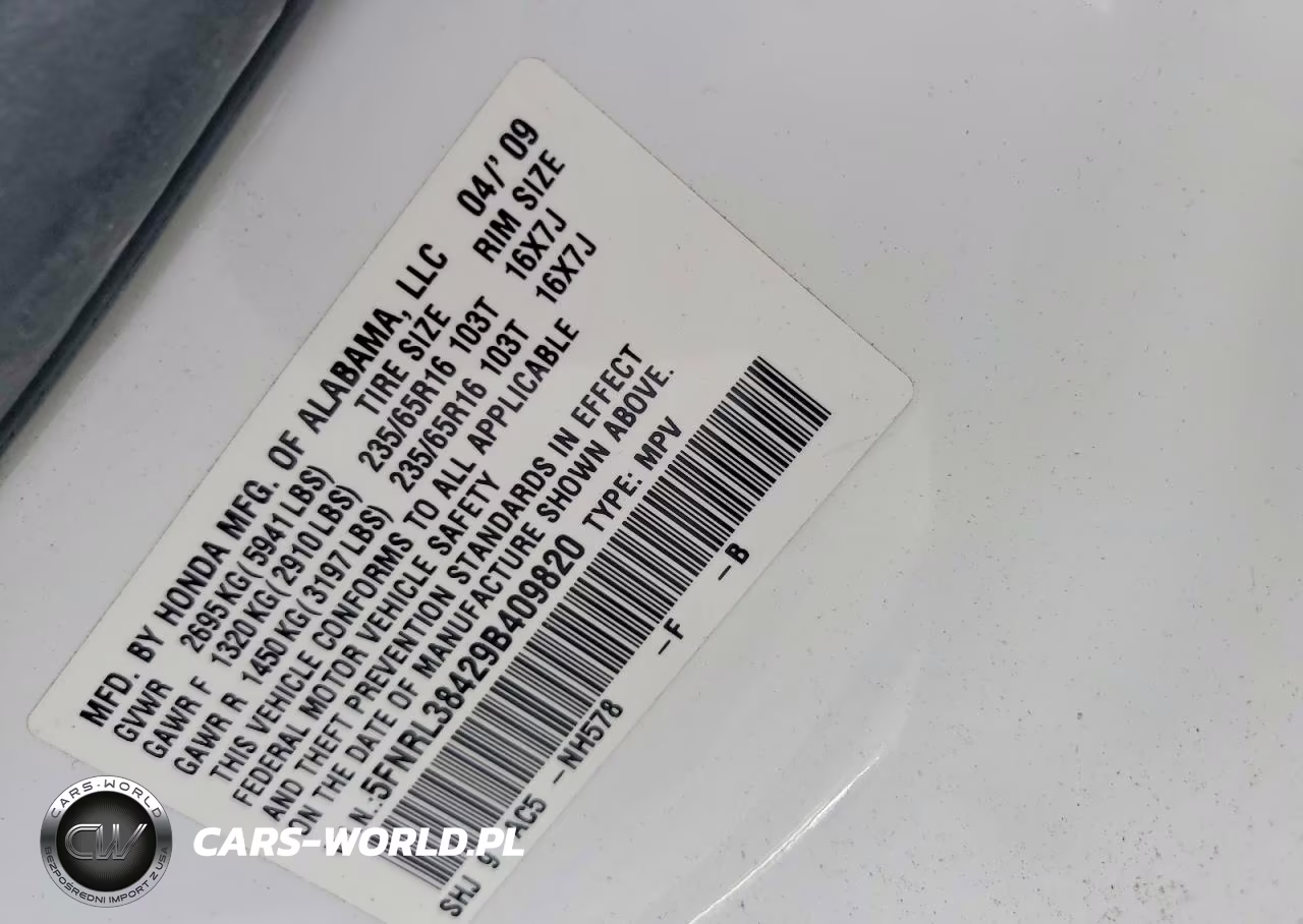 2009 Honda Odyssey Ex VIN:5FNRL38429B409820 - 13