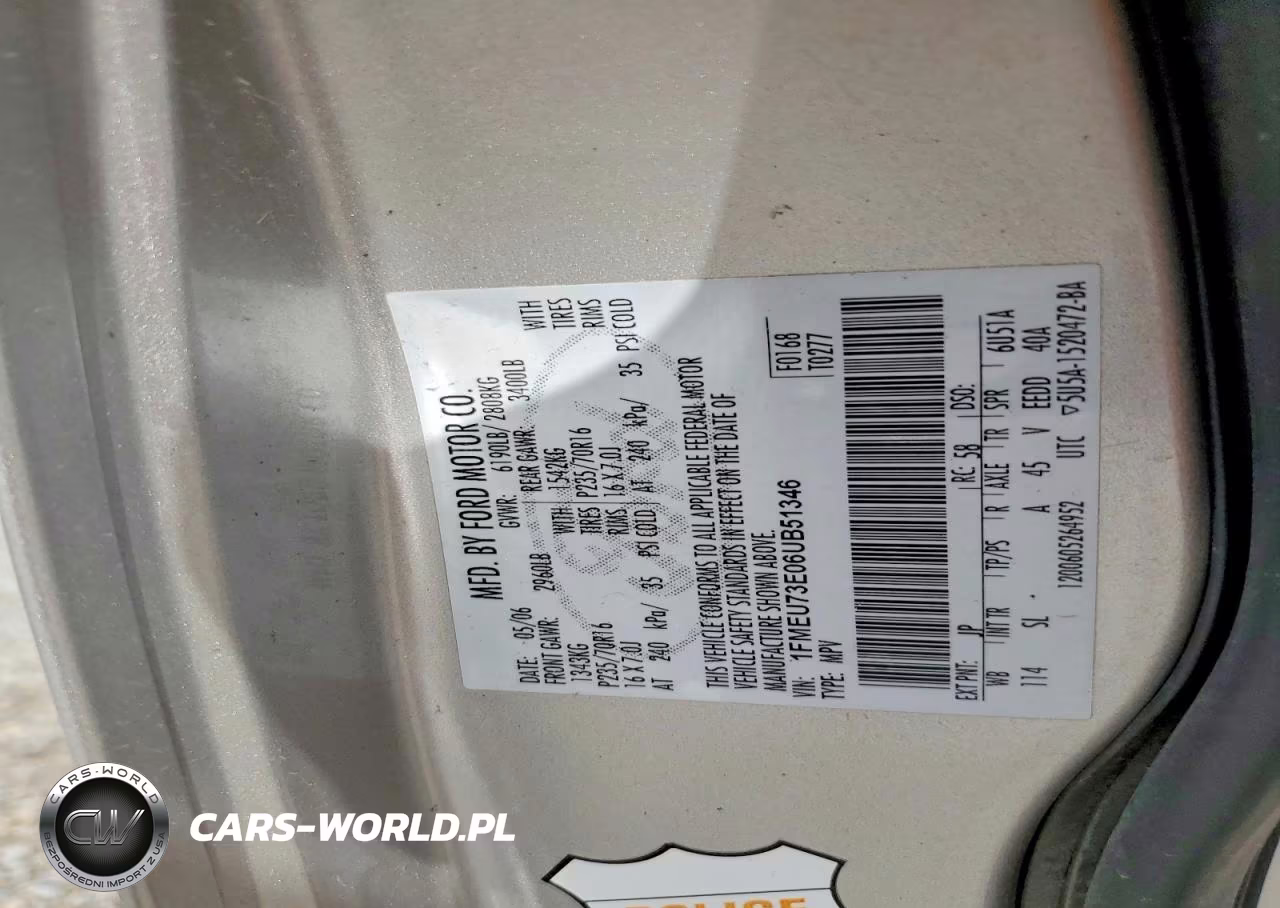 2006 Ford Explorer Xlt VIN:1FMEU73E06UB51346 - 12