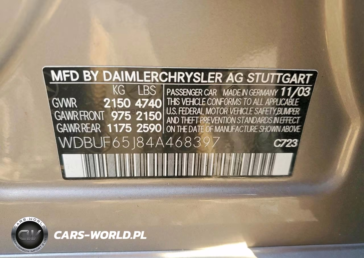 2004 Mercedes-Benz E 320 VIN:WDBUF65J84A468397 - 12