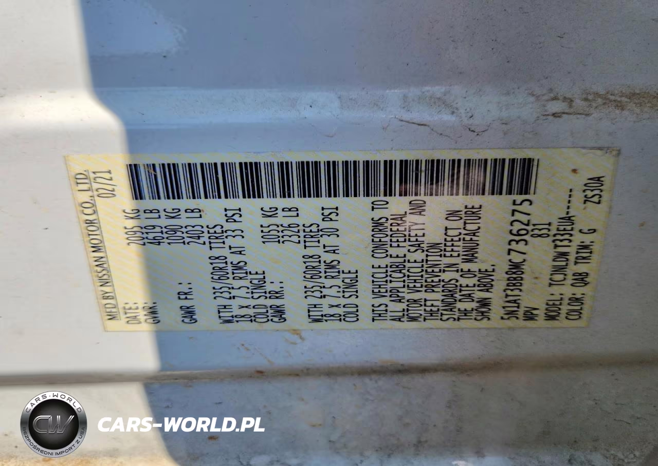 2021 Nissan Rogue Sv VIN:5N1AT3BB8MC736275 - 13
