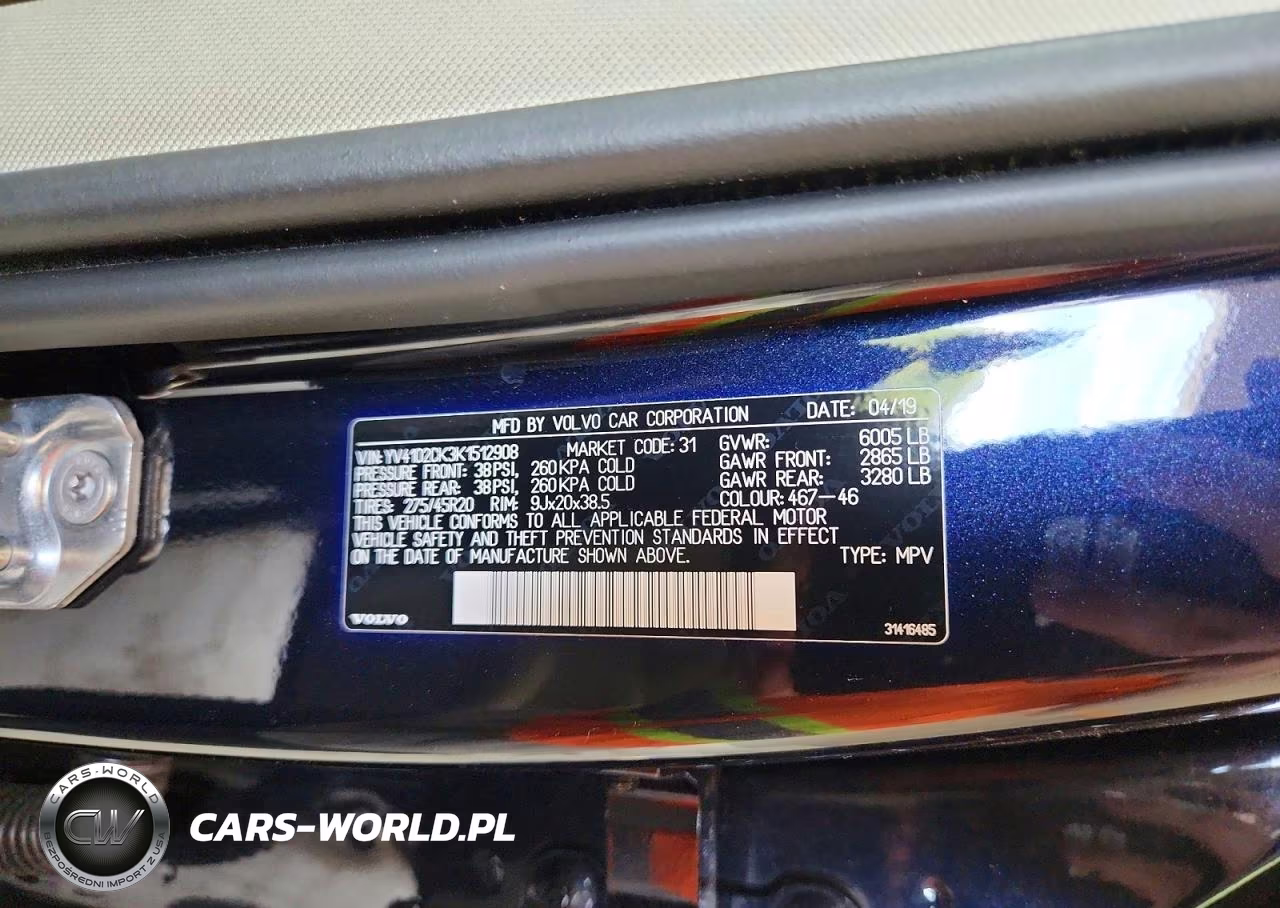 2019 Volvo Xc90 T5 Momentum VIN:YV4102CK3K1512908 - 13