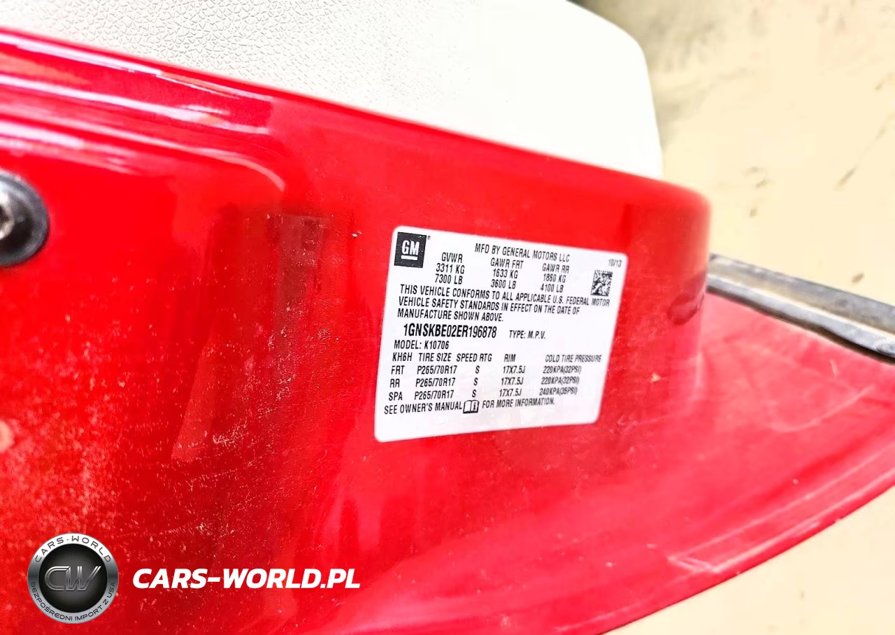 2014 Chevrolet Tahoe K1500 Lt VIN:1GNSKBE02ER196878 - 13