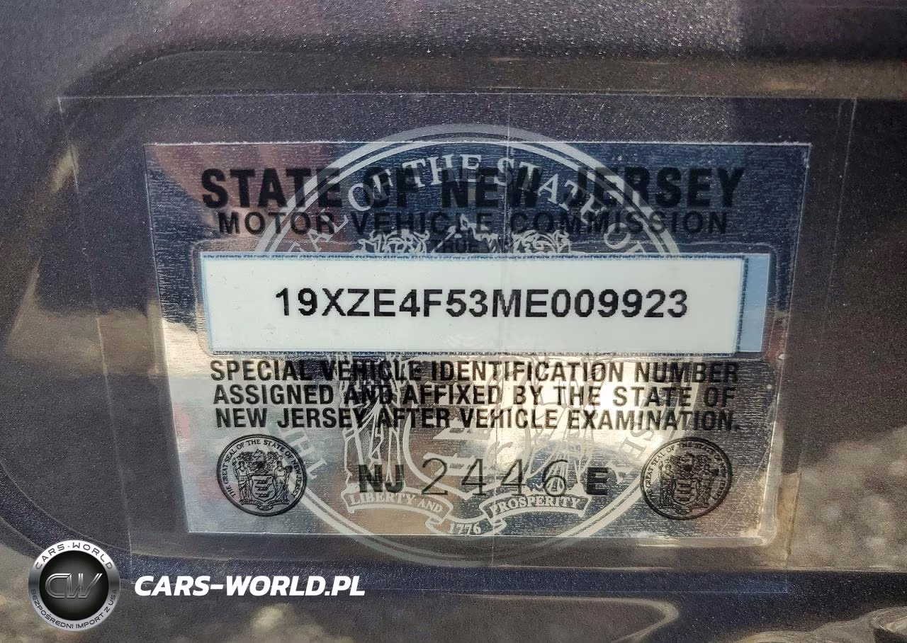 2021 Honda Insight Ex VIN:NJ2446E - 12