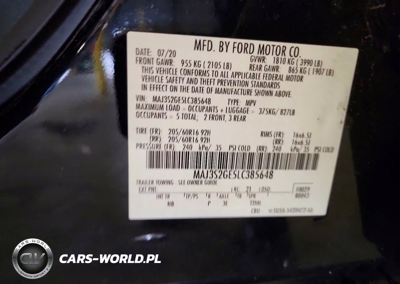 2020 Ford Ecosport Se VIN:MAJ3S2GE5LC385648 - 12