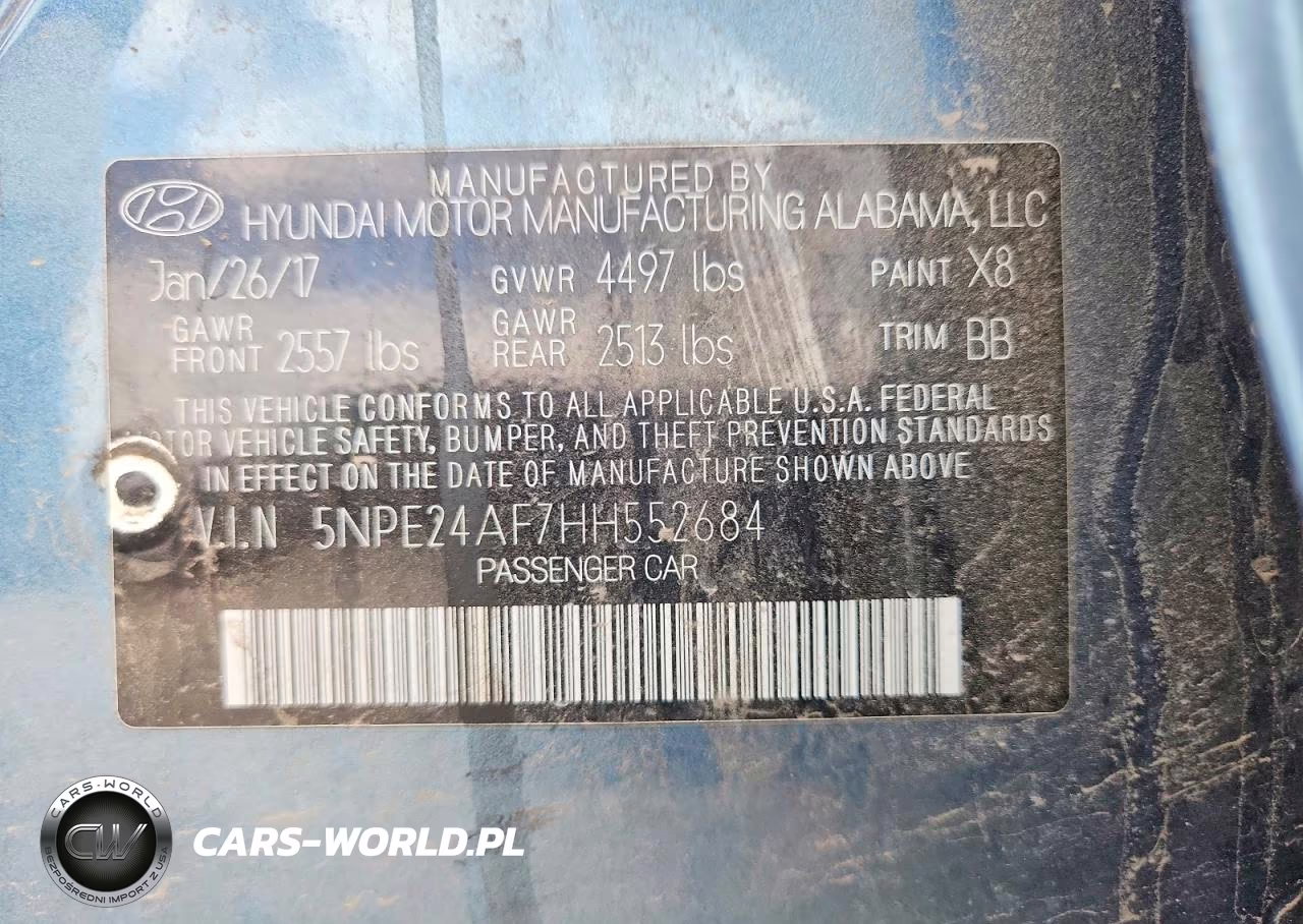 2017 Hyundai Sonata Se VIN:5NPE24AF7HH552684 - 12