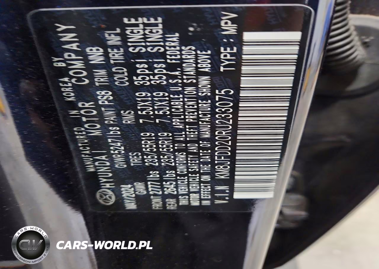 2024 Hyundai Tucson Limited VIN:KM8JFDD20RU233075 - 13