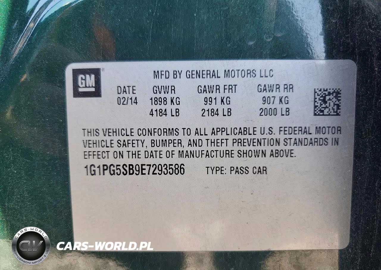 2014 Chevrolet Cruze Ltz VIN:1G1PG5SB9E7293586 - 13