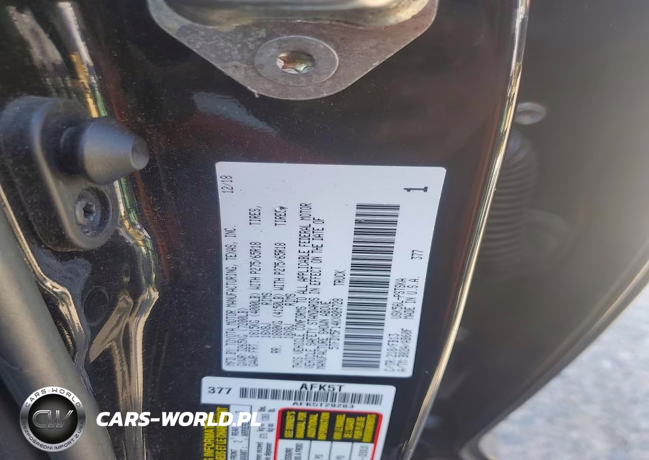 2019 Toyota Tundra Sr5 VIN:5TFDY5F14KX809728 - 12