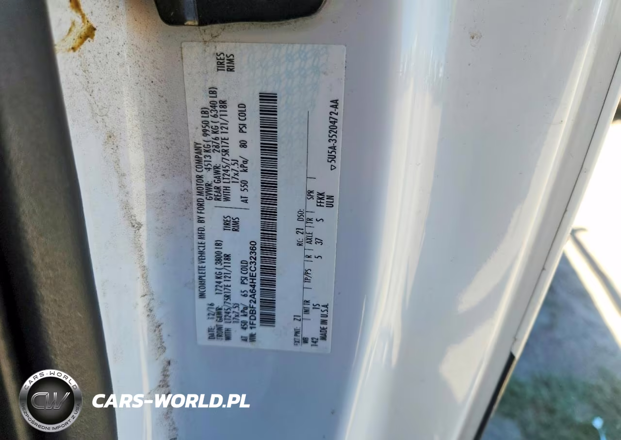 2017 Ford F250 Super Duty VIN:1FDBF2A64HEC32360 - 12