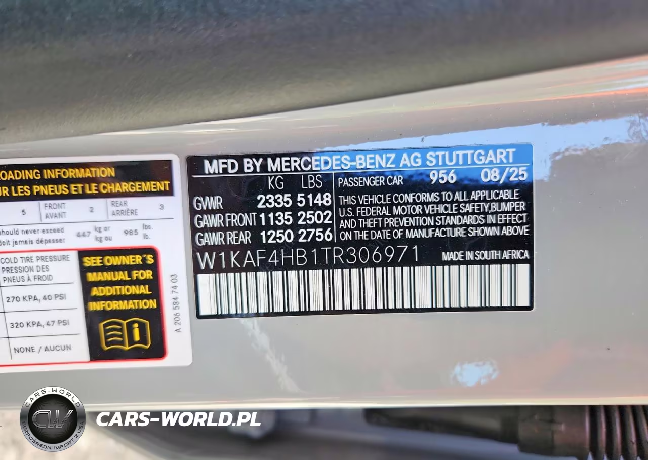 2026 Mercedes-Benz C 300 4Matic VIN:W1KAF4HB1TR306971 - 12
