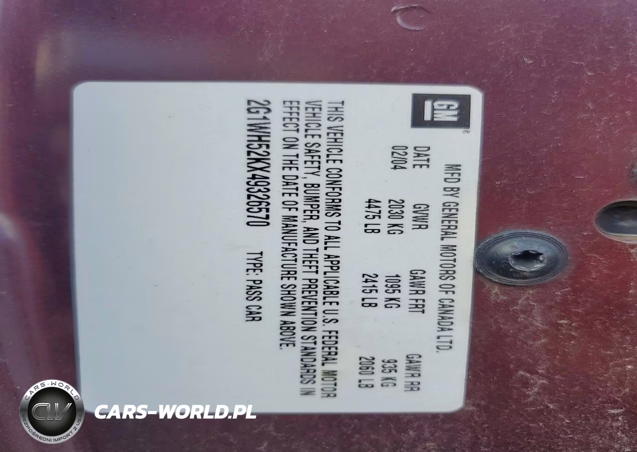2004 Chevrolet Impala Ls VIN:2G1WH52KX49326570 - 12