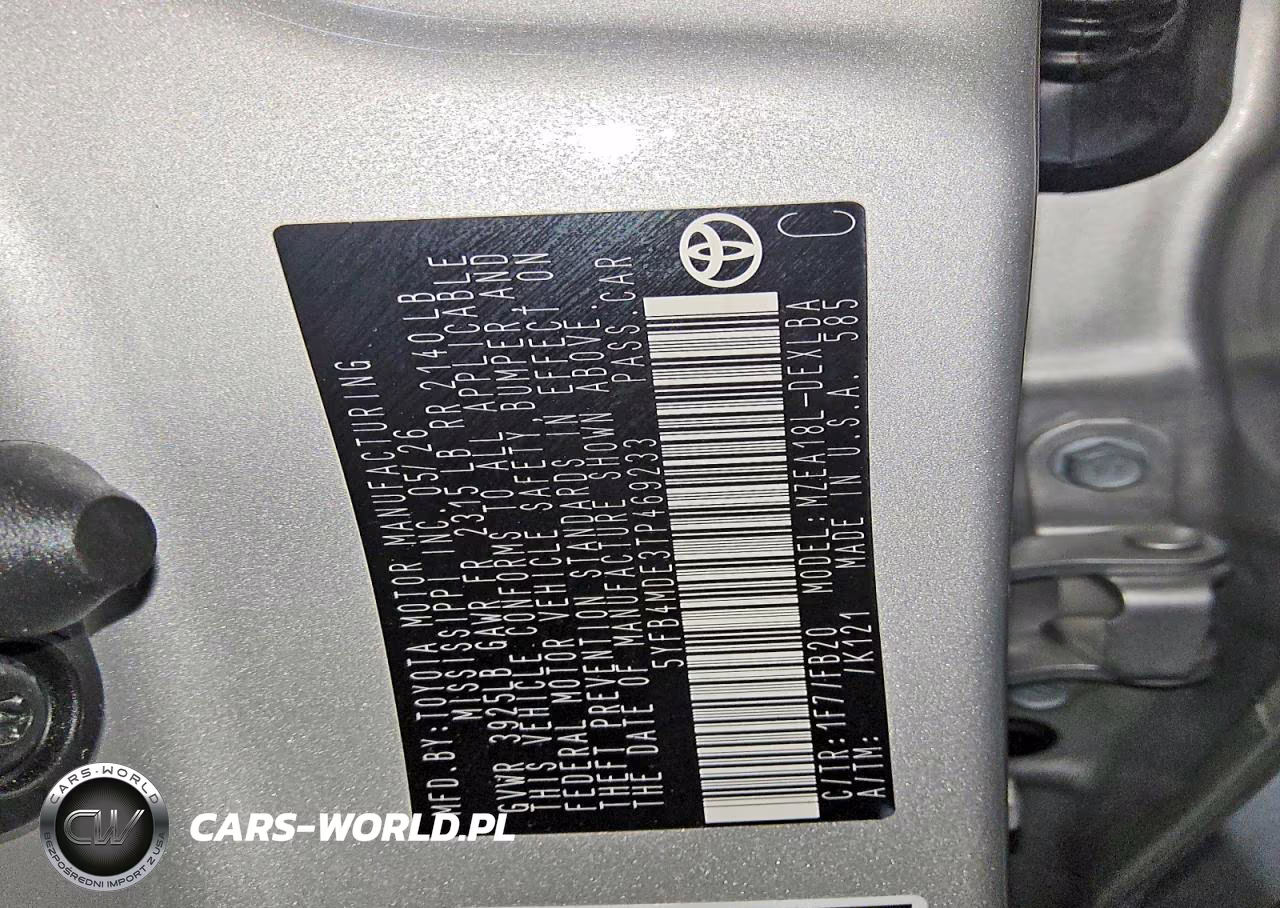 2026 Toyota Corolla Le VIN:5YFB4MDE3TP469233 - 12