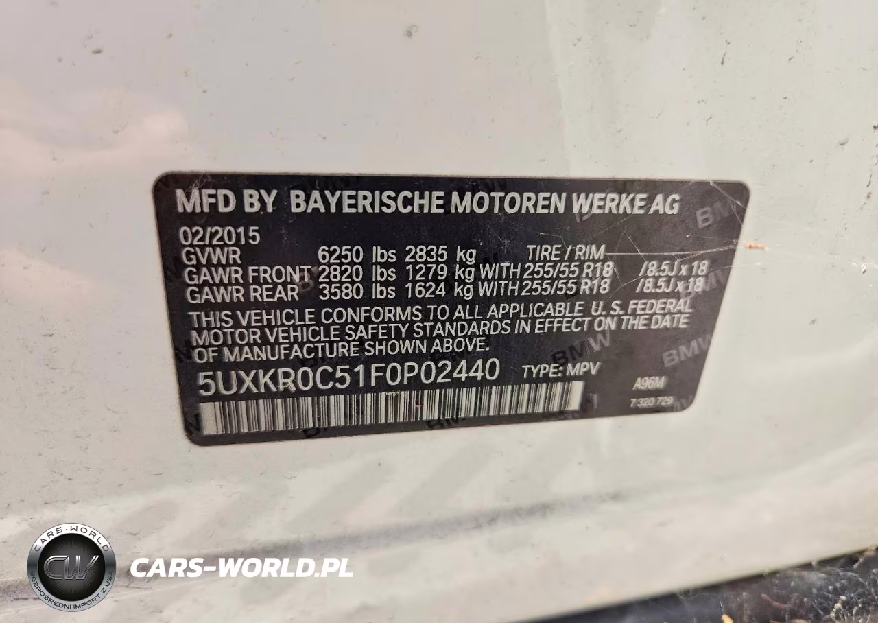 2015 BMW X5 xDrive35I VIN:5UXKR0C51F0P02440 - 13
