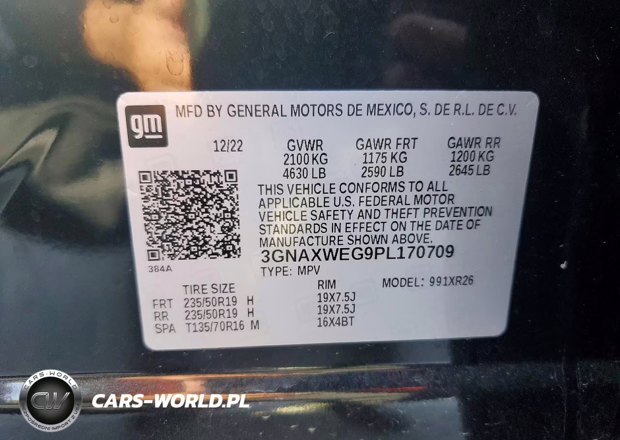 2023 Chevrolet Equinox Rs VIN:3GNAXWEG9PL170709 - 13