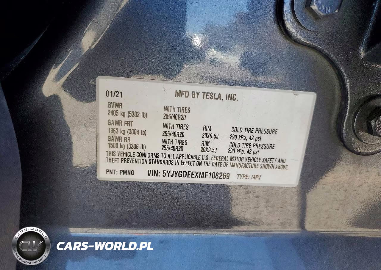 2021 Tesla Model Y VIN:5YJYGDEEXMF108269 - 13