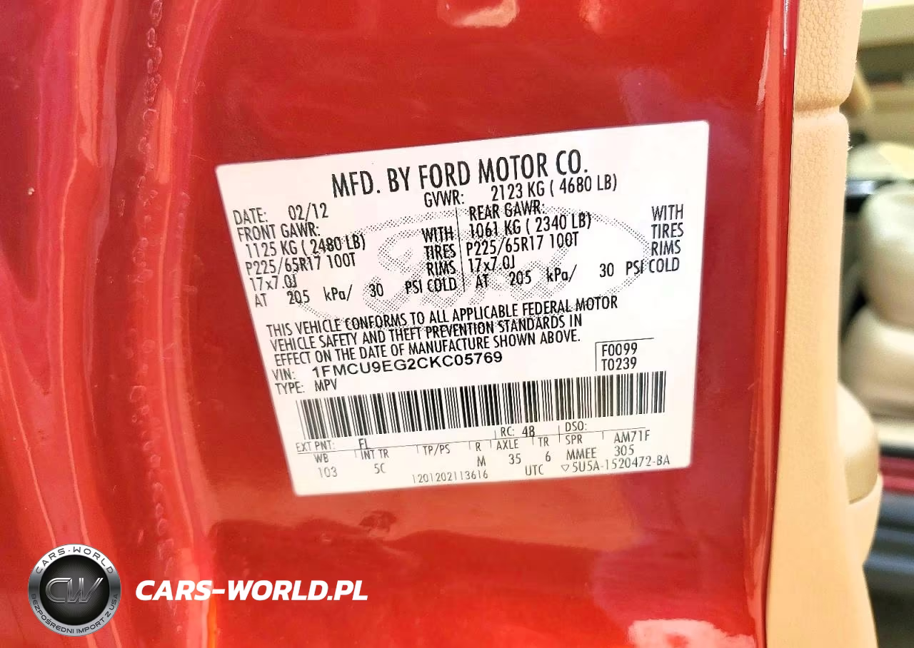 2012 Ford Escape Limited VIN:1FMCU9EG2CKC05769 - 13