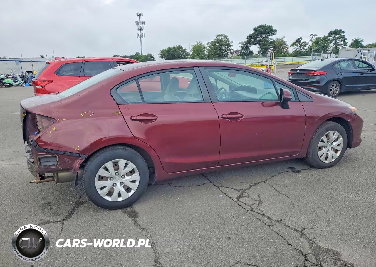 2012 Honda Civic Lx VIN:2HGFB2F5XCH609150 - 3