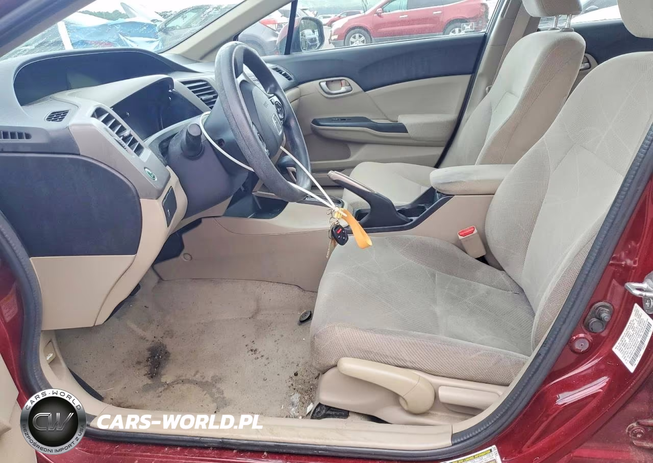 2012 Honda Civic Lx VIN:2HGFB2F5XCH609150 - 7