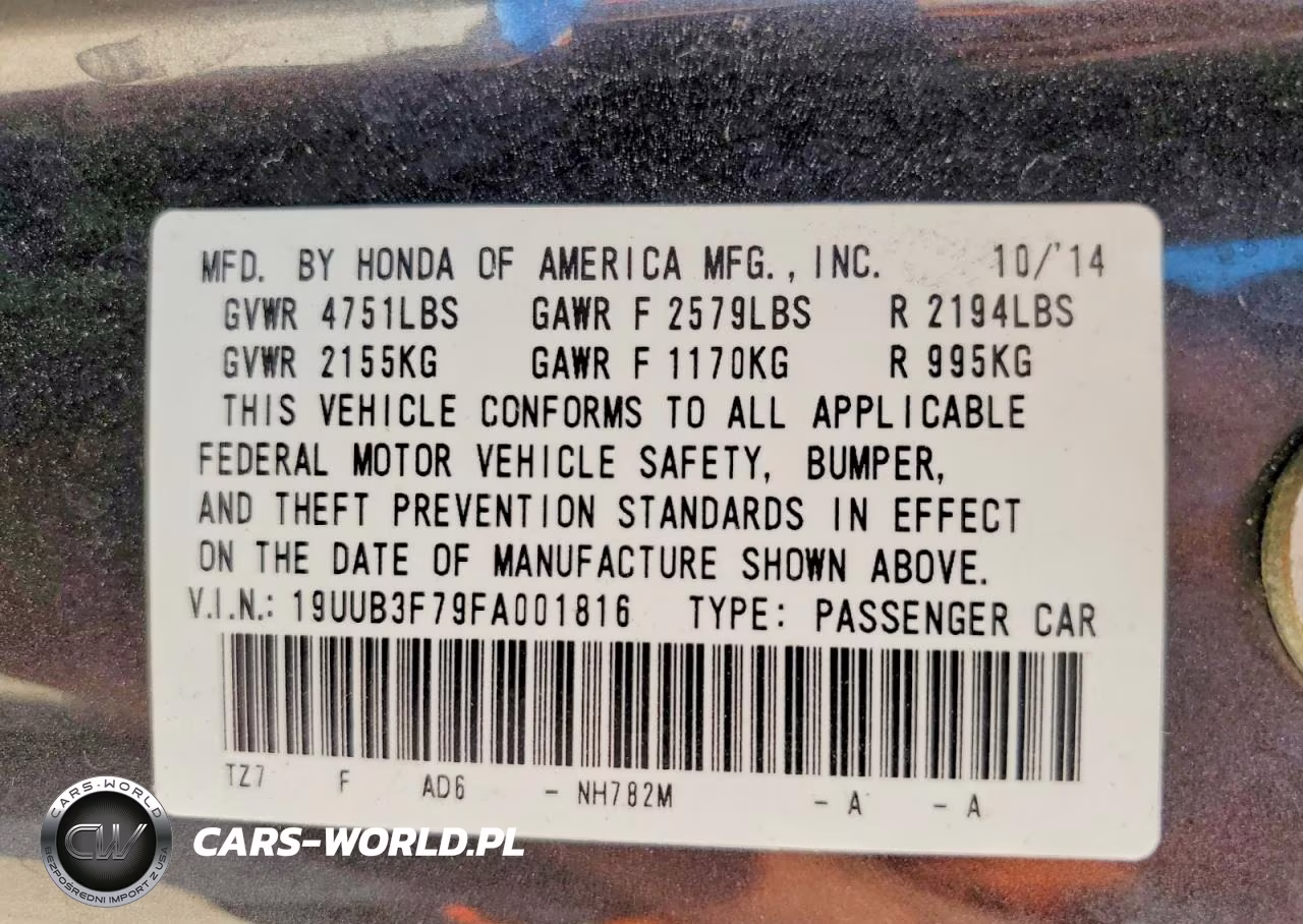 2015 Acura Tlx Advance VIN:19UUB3F79FA001816 - 12